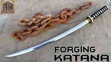 ساخت کاردستی شمشیر کاتانا  فلزی باحال