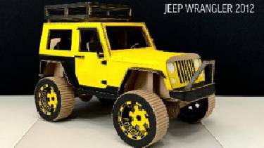 آموزش ساخت کاردستی | ماشین JEEP WRANGLER